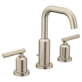 Gibson Brushed Nickel Two-Handle High Arc Bathroom Faucet, T6142BN
