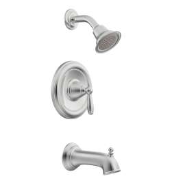 Chrome Posi-Temp(R) tub/shower, T62153EP