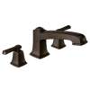 Boardwalk Mediterranean bronze two-handle roman tub faucet, T623BRB
