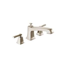 Boardwalk Spot resist brushed nickel two-handle roman tub faucet, T623SRN