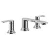 Greenfield Chrome two-handle high arc roman tub faucet