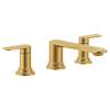 Greenfield Brushed gold two-handle high arc roman tub faucet