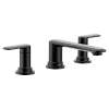 Greenfield Matte black two-handle high arc roman tub faucet