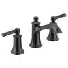 Dartmoor Matte black two-handle high arc bathroom faucet, T6805BL