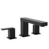 Matte black two-handle non diverter roman tub faucet