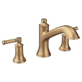 Dartmoor Bronzed gold two-handle high arc roman tub faucet