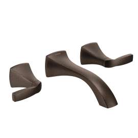 Voss Oil Rubbed Bronze Two-Handle Wall Mount Bathroom Faucet