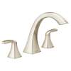 Voss Polished nickel Two-Handle High Arc Roman Tub Faucet