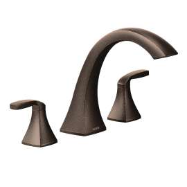 Voss Oil rubbed bronze Two-Handle High Arc Roman Tub Faucet
