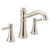 Belfield Polished nickel Two-Handle Non-Diverter Roman Tub Faucet