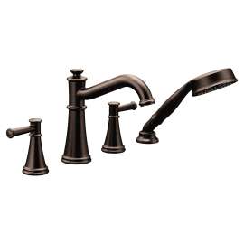 Belfield Oil rubbed bronze Two-Handle Diverter Roman Tub Faucet including Handheld Shower
