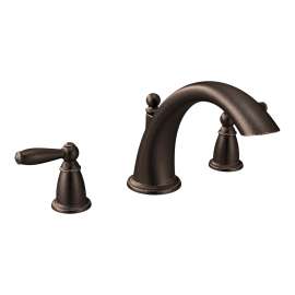 Brantford Oil rubbed bronze Two-Handle Low Arc Roman Tub Faucet