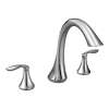 Eva Chrome Two-Handle High Arc Roman Tub Faucet