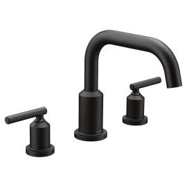 Gibson Matte black Two-Handle Non-Diverter Roman Tub Faucet