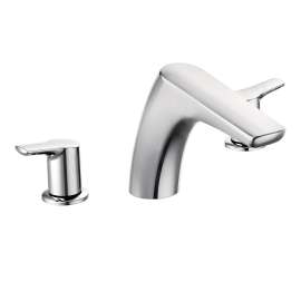 Method Chrome Two-Handle Low Arc Roman Tub Faucet, T986