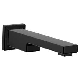 90 Degree Matte black one-handle non diverter tub filler