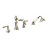 Weymouth Polished nickel Two-Handle Diverter Roman Tub Faucet including Handheld Shower