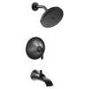 Doux Matte black Posi-Temp(R) Tub/Shower
