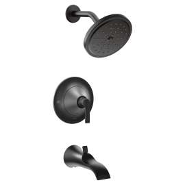 Doux Matte black Posi-Temp(R) Tub/Shower