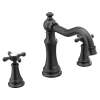 Weymouth Matte black Two-Handle High Arc Roman Tub Faucet