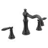 Weymouth Matte black Two-Handle High Arc Roman Tub Faucet