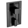90 Degree Matte black Posi-Temp(R) with diverter valve trim