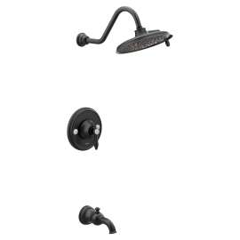 Weymouth Matte black Posi-Temp(R) Tub/Shower