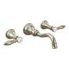 Weymouth Two-Handle High Arc Wall Mount Bathroom Faucet, TS42106NL