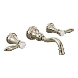 Weymouth Two-Handle High Arc Wall Mount Bathroom Faucet, TS42106NL