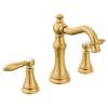 Weymouth Brushed Gold Two-Handle High Arc Bathroom Faucet, TS42108BG