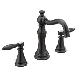 Weymouth Matte Black Bathroom Faucet, TS42108BL