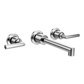 Arris Chrome Two-Handle Wall Mount Bathroom Faucet, TS43003