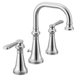 Colinet Chrome two-handle high arc bathroom faucet, TS44102