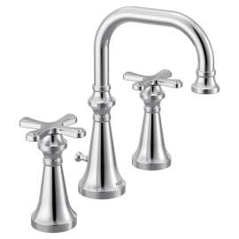 Colinet Chrome two-handle high arc bathroom faucet, TS44103