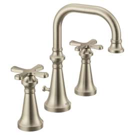 Colinet Brushed nickel two-handle high arc bathroom faucet, TS44103BN