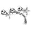 Colinet Chrome two-handle wall mount bathroom faucet