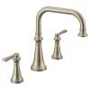 Colinet Brushed nickel two-handle high arc roman tub faucet
