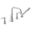 Colinet Chrome two-handle high arc roman tub faucet