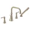 Colinet Brushed nickel two-handle high arc roman tub faucet