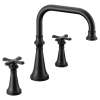 Colinet Matte black two-handle high arc roman tub faucet