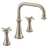 Colinet Brushed nickel two-handle high arc roman tub faucet