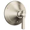 Flara Brushed nickel transfer valve trim, TS4912BN