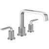 Cambium Chrome two-handle high arc roman tub faucet
