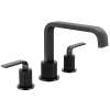 Cambium Matte black two-handle high arc roman tub faucet