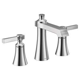 Flara Chrome Two-Handle High Arc Bathroom Faucet, TS6984