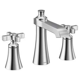 Flara Chrome Two-Handle High Arc Bathroom Faucet, TS6985