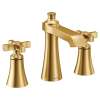 Flara Brushed Gold Two-Handle High Arc Bathroom Faucet, TS6985BG