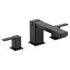 90 Degree Matte black two-handle high arc roman tub faucet