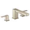 90 Degree Brushed nickel two-handle high arc roman tub faucet