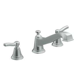 Rothbury Chrome Two-Handle Low Arc Roman Tub Faucet, TS923